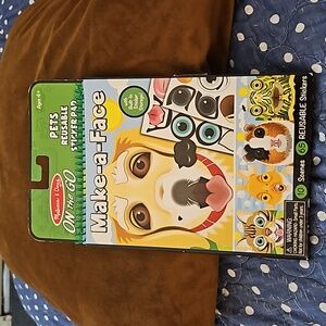 Melissa & Doug Make-a-Face Pets Reusable Sticker Pad.
